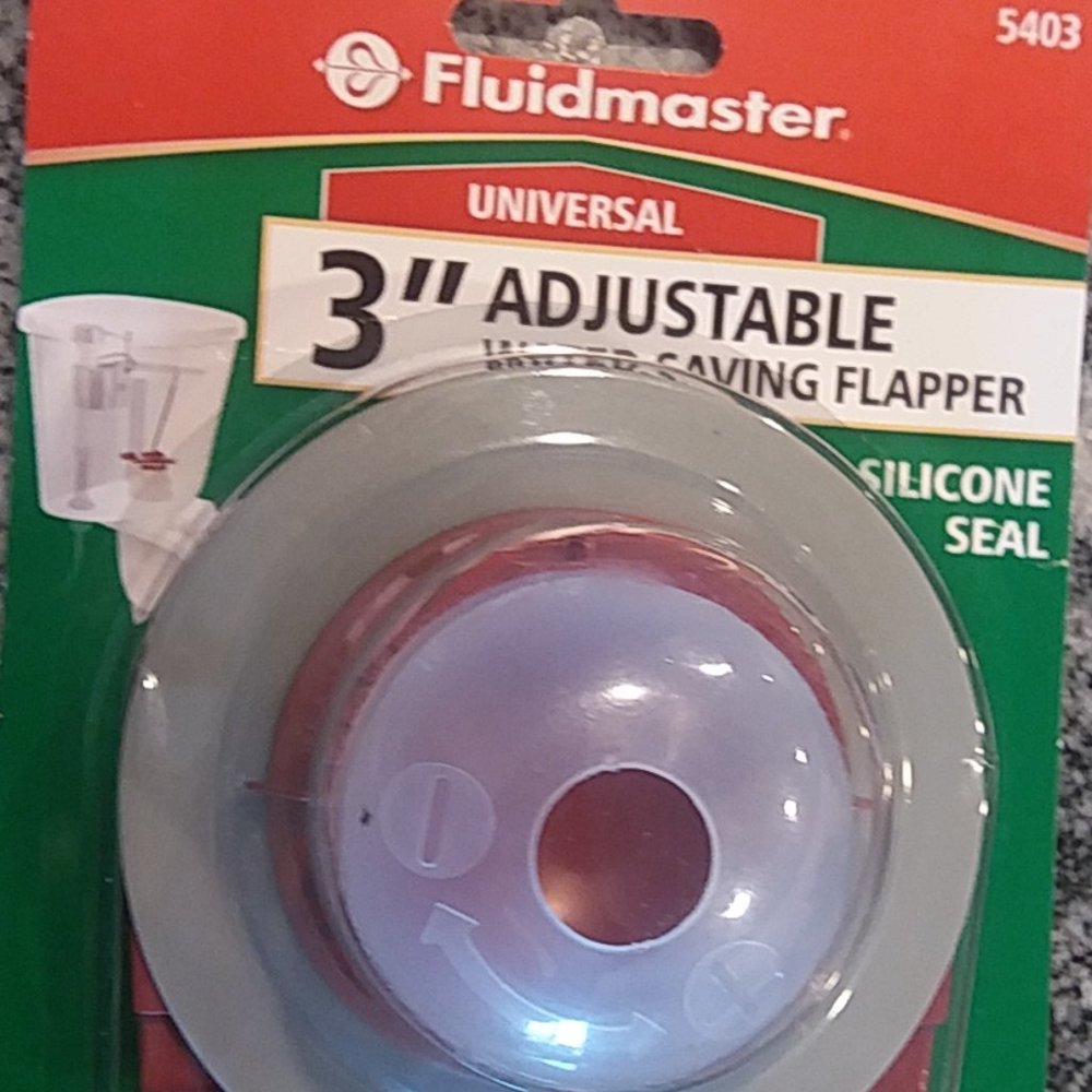 Fluidmaster 5403 water saving long life toilet flapper for 3 inch flash valves,